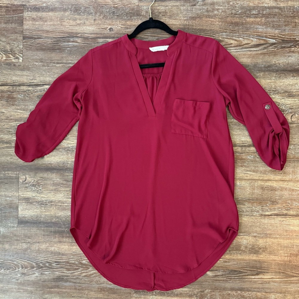 Lush Red Tunic Top